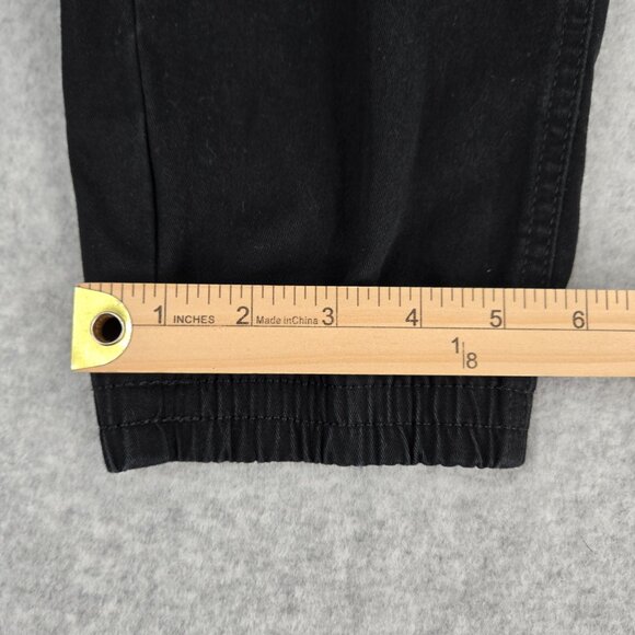 Dickies Pants Womens 25 R 26x29 Black Cargo Jogger High Rise Work Elastic Waist - Picture 9 of 12